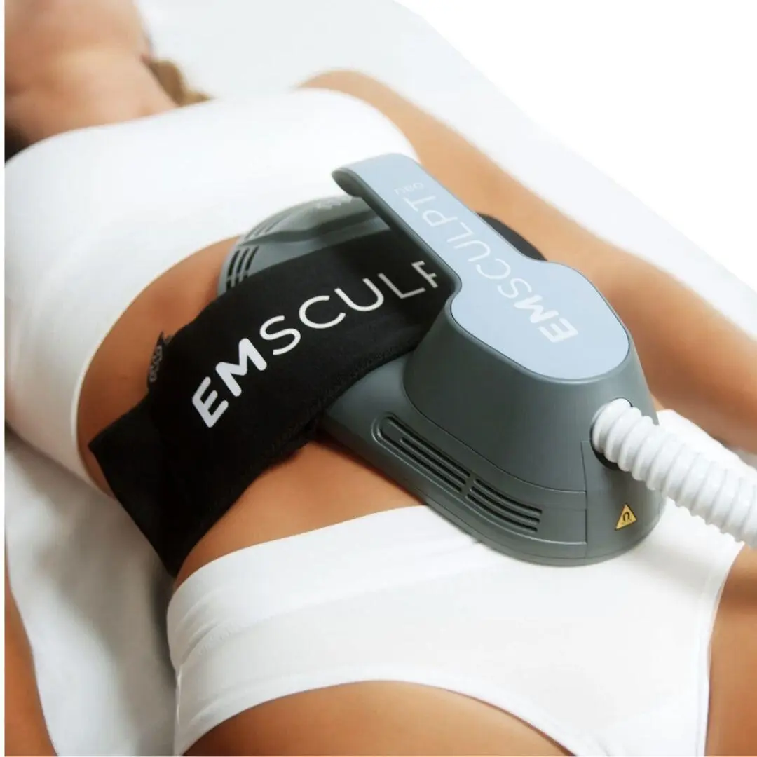 Emsculpt Neo treatment on abdomen at iCRYO SouthPark